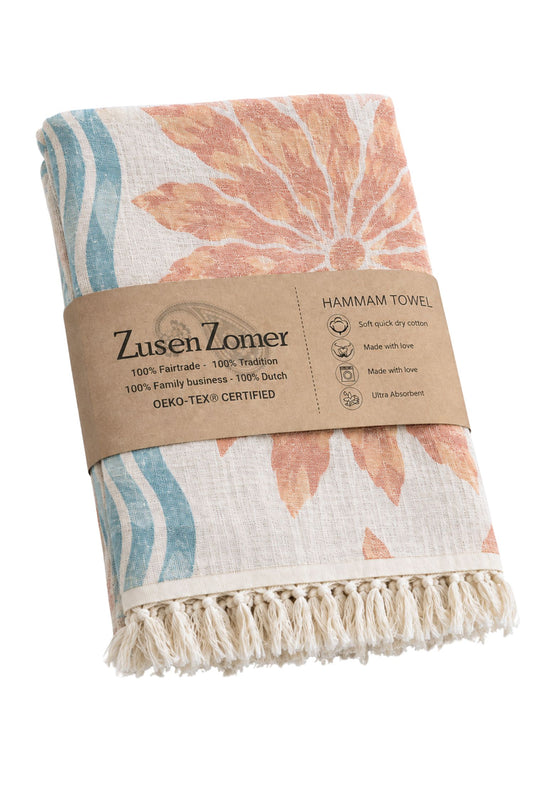 Hammam towel FLEUR- 90x190 cm