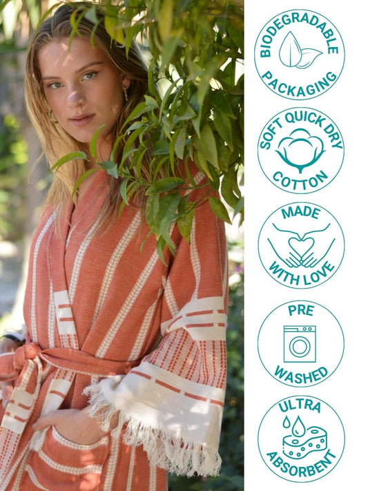 Hammam Bathrobe kimono AZA - One size