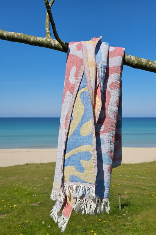 Hammam towel CORAL- 90x190 cm
