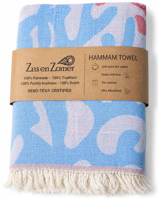 Hammam towel CORAL- 90x190 cm
