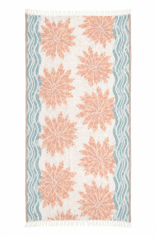 Hammam towel FLEUR- 90x190 cm