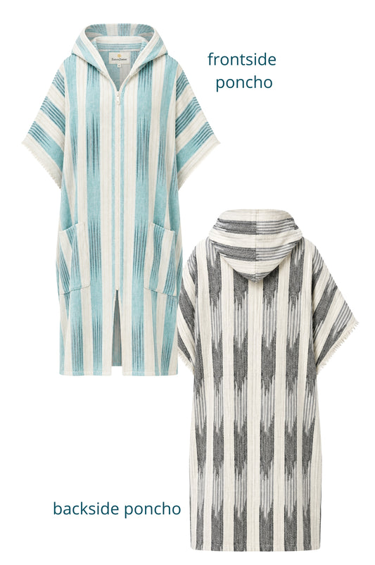 Poncho with zipper MIRA