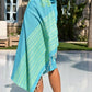 Turquoise with lime green