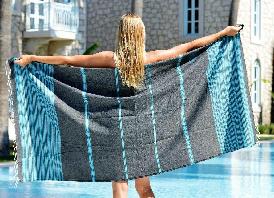 Black with turquoise