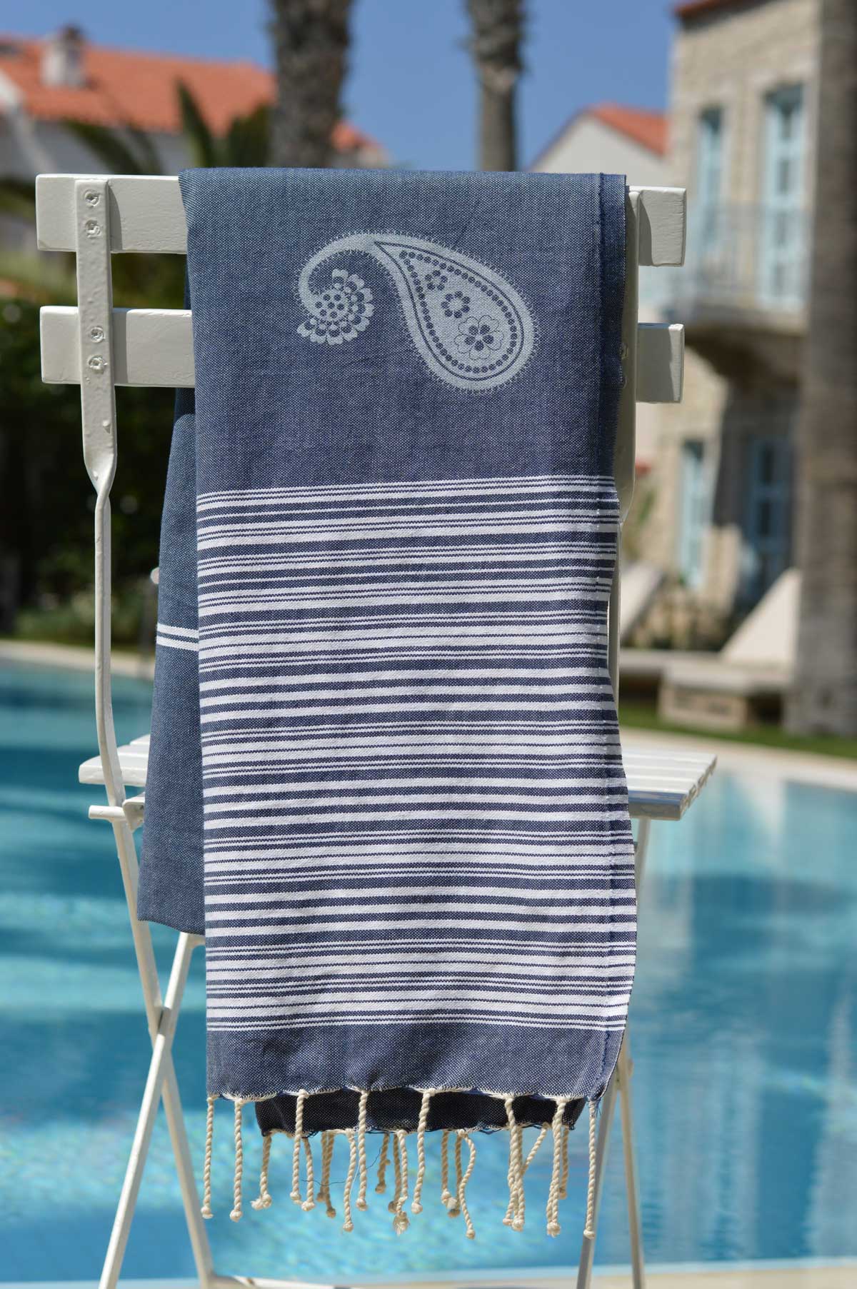 Navy with white