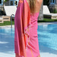 Pink with orange