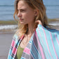 Light blue pink and grey