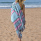 Light blue pink and grey
