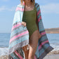 Light blue pink and grey