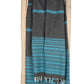 Black with turquoise