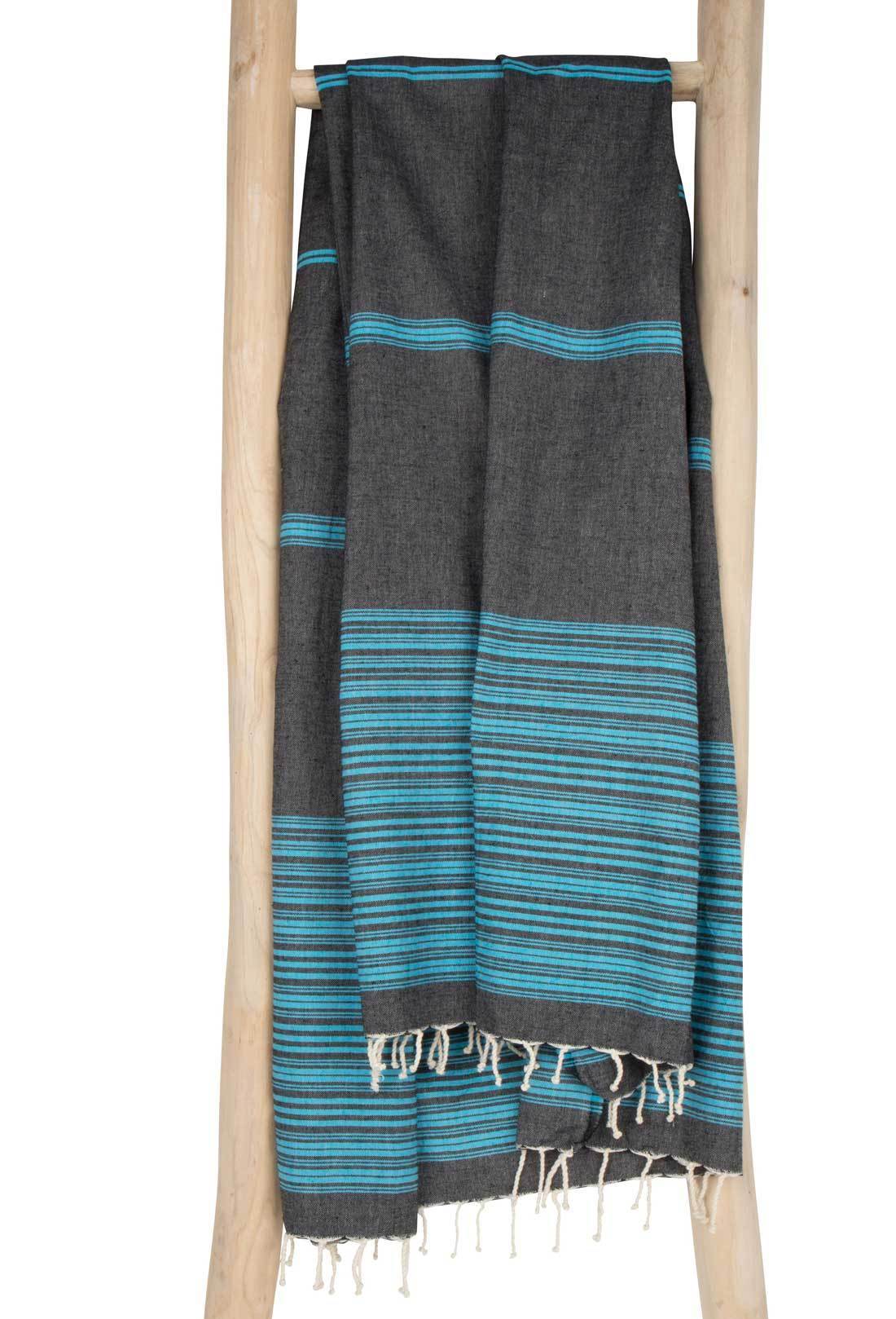 Black with turquoise